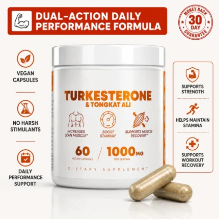 Turkesterone & Tongkat Ali Botanical Extract Capsules